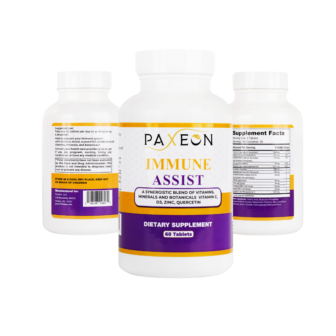 PAXEON IMMUNE ASSIST - (3) Bottles - 15% discount